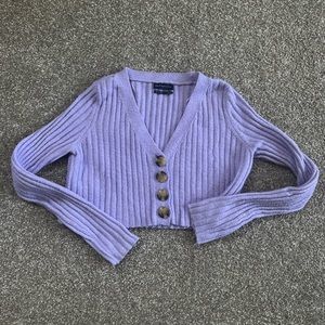 URBAN OUTFITTERS: Purple Cropped Sweater